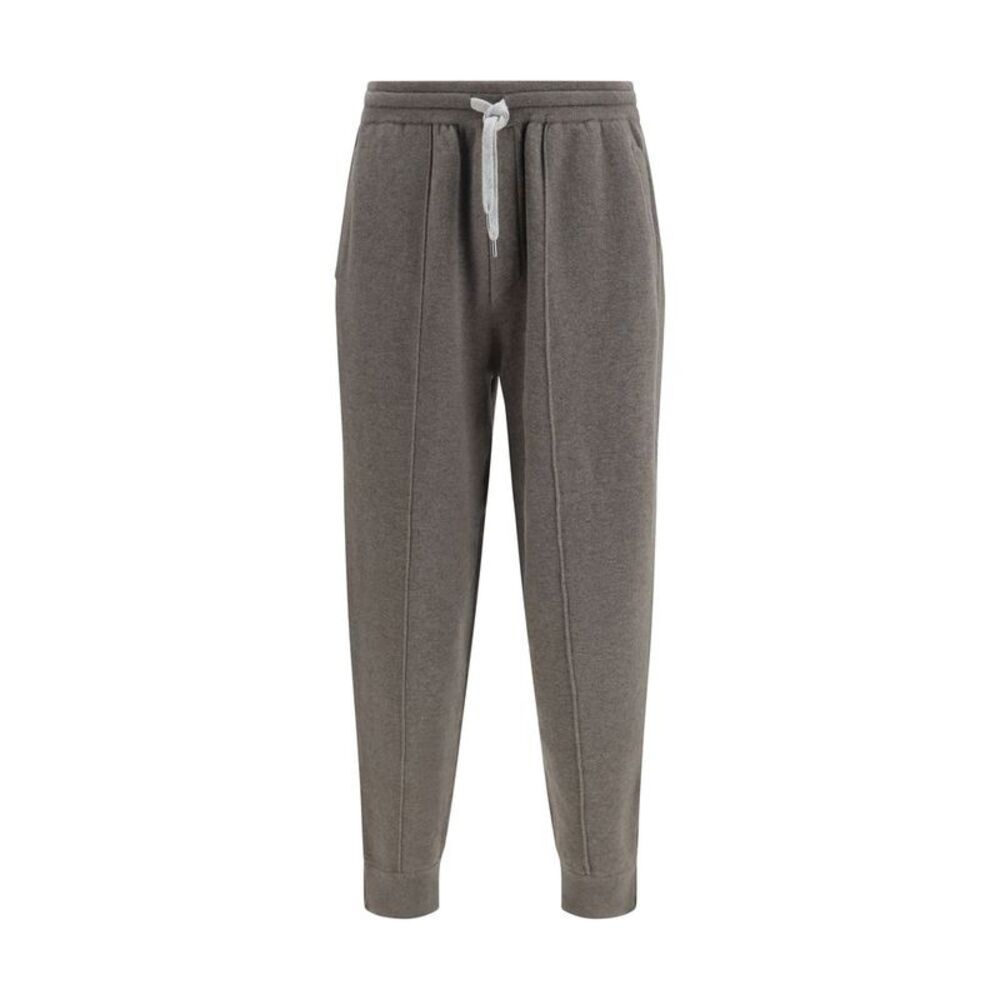 Brunello Cucinelli Bicolor Cashmere Athletic Men's Pants